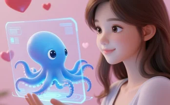 woman loves AI octopus chatbot